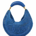 Chloe Summer Banana Hobo Bag In Raffia